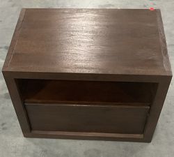 Open Box: Cayman Nightstand without Glass Top (27") - Coffee Bean