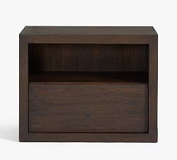 Open Box: Cayman Nightstand without Glass Top (27") - Coffee Bean