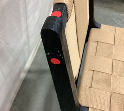 Open Box: Fenton Woven Dining Chair - Black