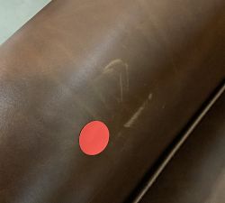 Open Box: Irving Roll Arm Leather Manual Tall Recliner without Nailheads (41") - Statesville Molasses, Coffee