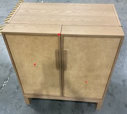 Open Box: Modern Heirloom Leather Bar Cabinet (36") - Seadrift