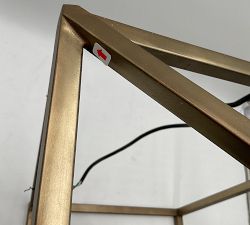 Open Box: Remington Iron Lantern Pendant (24") - Tumbled Brass 