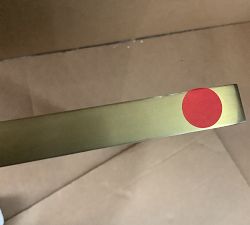 Open Box: Stowe Modern Metal Frame, 25"x25" Overall, 8"x10" Opening, Individual - Brass