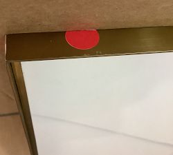 Open Box: Stowe Modern Metal Frame, 25"x25" Overall, 8"x10" Opening, Individual - Brass