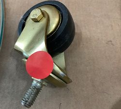 Open Box: Three Tier Metal Bar Cart (20") - Brass