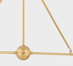 Holland Metal Linear Chandelier (10")