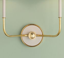 Lewis Metal Double Sconce (16")