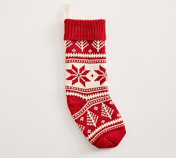 Open Box: Fair Isle Stocking - Red