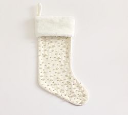 Open Box: LoveShackFancy Stocking, Pearl - White