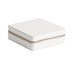 Open Box: Quinn Jewelry Travel Case, Foil Debossed, Small - White