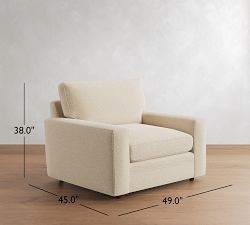 Pearce Square Arm Deep Seat Chair and a Half