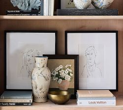 Potted Rose Framed Print by Carleigh Courey