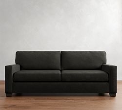 Open Box: Buchanana Square Arm Grand Sofa (89.5"), 2X2 - Performance Heathered Basketweave Graphite