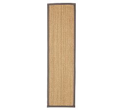 Open Box: Color Bound Seagrass Rug, 2' x 10' - Gray Border