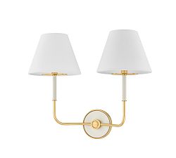 Lewis Metal Double Sconce (16")