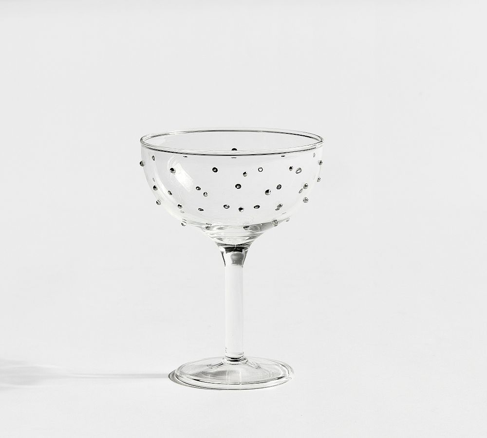 Confetti Celebration Coupes Glasses by Pottery Barn