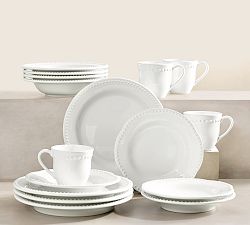 Emma Beaded Stoneware Dinnerware Sets