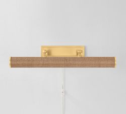 Hannah Natural Woven Picture Light (16"-24")