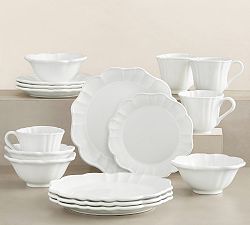 Monique Lhuillier Juliana Scalloped 16-Piece Dinnerware Set