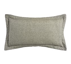 Open Box: Belgian Flax Linen Shams, King, Set of 3 - Dark Green