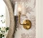 Evangeline Glass Leaf Sconce (13")