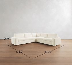 Sierra 3-Piece L-Shaped Sectional (126")
