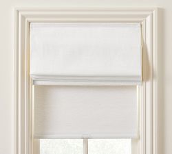 Custom Emery Linen Dual Roman Light Filtering Shade