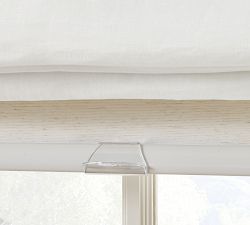 Custom Belgian Linen Dual Roman Blackout Shade