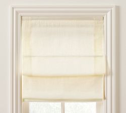 Custom Belgian Linen Dual Roman Blackout Shade