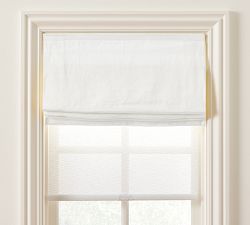 Custom Belgian Linen Dual Roman Light Filtering Shade