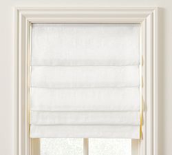 Custom Belgian Linen Soft Fold Roman Light Filtering Shade