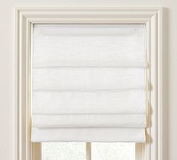 Custom Emery Linen Soft Fold Roman Light Filtering Shade
