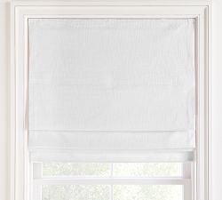 Custom Seaton Textured Cotton Cordless Roman Blackout Shade