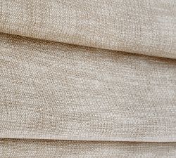 Custom Seaton Textured Cotton Cordless Roman Blackout Shade