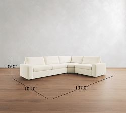 Sierra 3-Piece Wedge Sectional (137"&ndash;147")