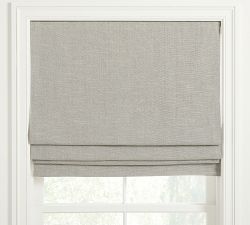 Custom Belgian Flax Linen Roman Light Filtering Shade
