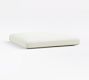 Cushion Only: Modern Farmhouse Outdoor Dining Chair; High Performance Heathered Canvas, White