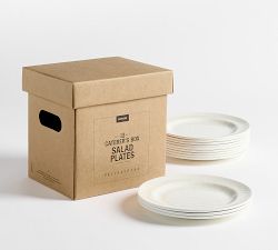 Caterer's Box Outdoor Melamine Salad Plates - Set of 12