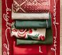 Holiday Sentiment Embroidered Cotton Table Runner
