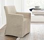 Classic Long Slipcovered Dining Armchair