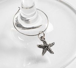 Coastal Wine Charms - Mixed Set of 4