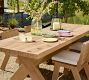 Modern Farmhouse Rectangular Extendable Outdoor Dining Table (94"-112")