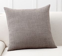 Open Box: Belgian Linen Pillow Cover, 24" - Mocha