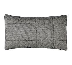 Open Box: European Flax Linen Waffle Comforter Sham, King, Set of 2 - Ebony