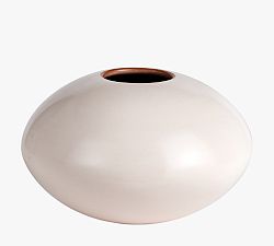 Open Box: Tallan Ceramic Vase, Small - 8"H - White