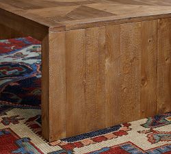 Reclaimed Parquet Rectangular  Coffee Table (64")