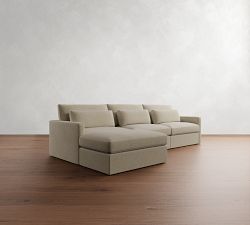 Westwood Slim Arm Deep Seat Modular Chaise Sectional (137")