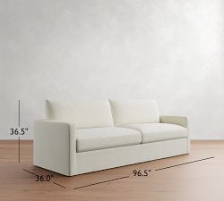 Westwood Slim Arm Slipcovered Sofa (61"&ndash;121")