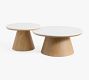 Ansel Round Quartz Nesting Coffee Tables