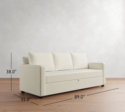 Cameron Modern Square Arm Platform Sleeper Sofa (89")